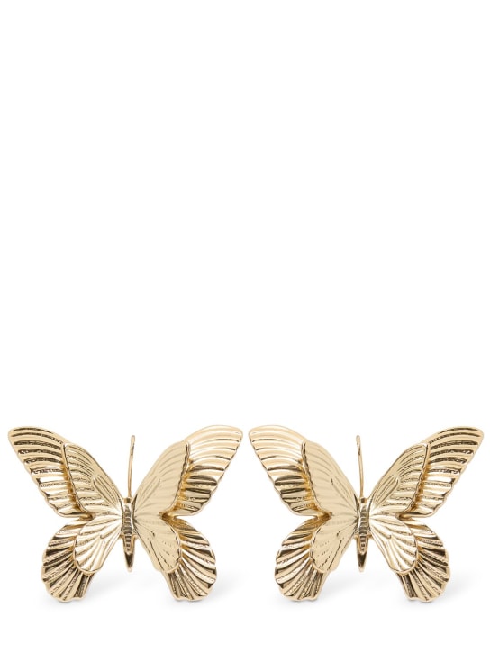 Blumarine: Butterfly earrings - Gold - women_0 | Luisa Via Roma