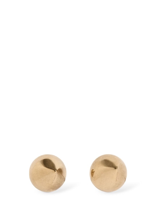 Ferragamo: Mediuall stud earrings - Gold - women_0 | Luisa Via Roma