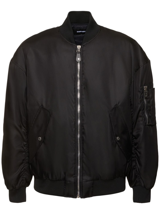 Dsquared2: Icon Clubbing bomber jacket - Black - men_0 | Luisa Via Roma