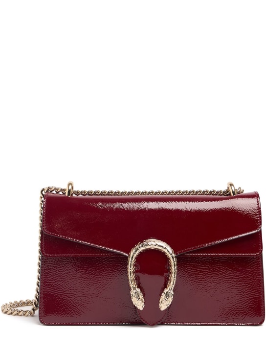 Gucci: Dionysus leather shoulder bag - Rosso Ancora - women_0 | Luisa Via Roma