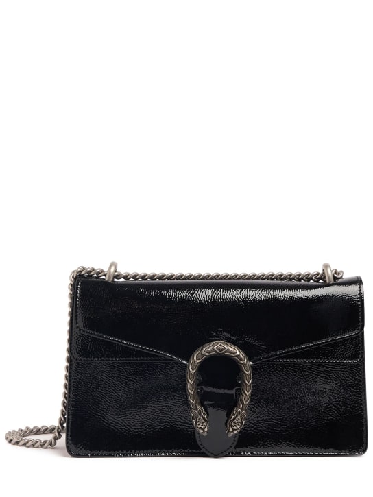 Gucci: Dionysus leather shoulder bag - Schwarz - women_0 | Luisa Via Roma