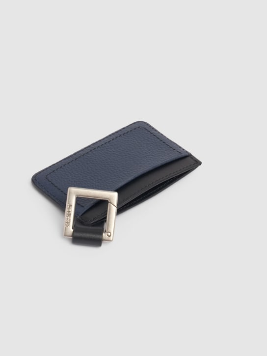 Jacquemus: Le Porte-cartes Cuerda leather wallet - Black - men_1 | Luisa Via Roma