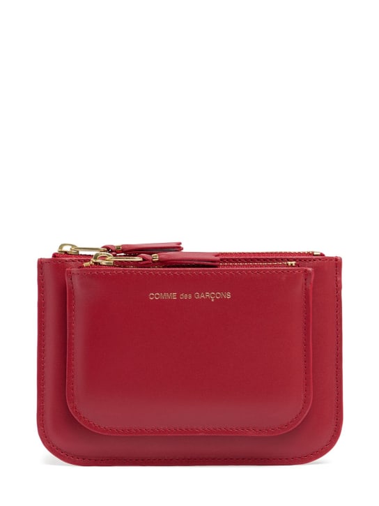 Comme des Garçons Wallet: 外置口袋钱包 - 红色 - women_0 | Luisa Via Roma