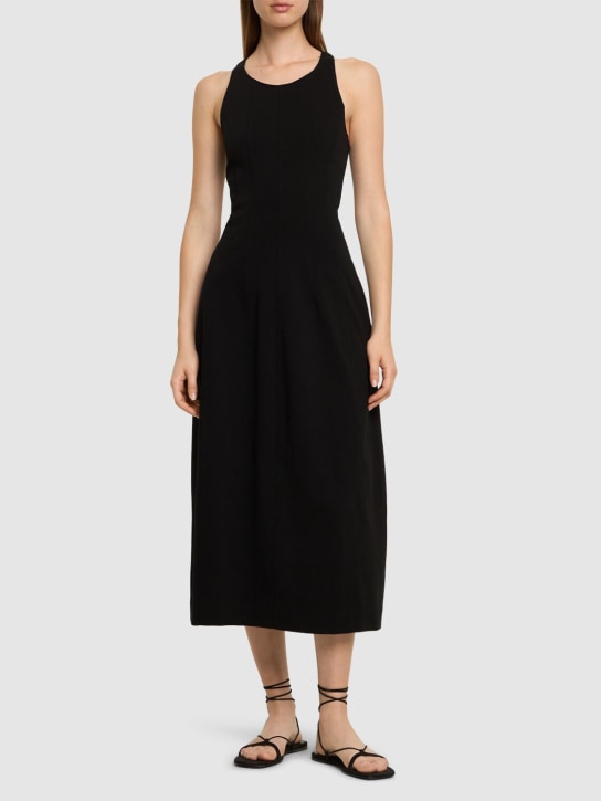 AURALEE: Cotton long dress - 블랙 - women_1 | Luisa Via Roma