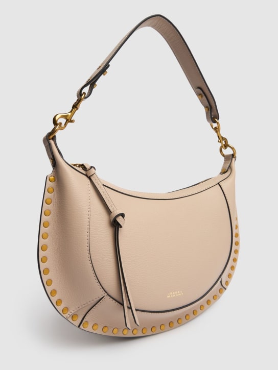 Isabel Marant: Naoko grained leather shoulder bag - Light Beige - women_1 | Luisa Via Roma