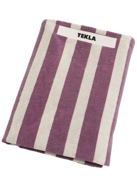 Tekla: Port striped beach towel - men_0 | Luisa Via Roma