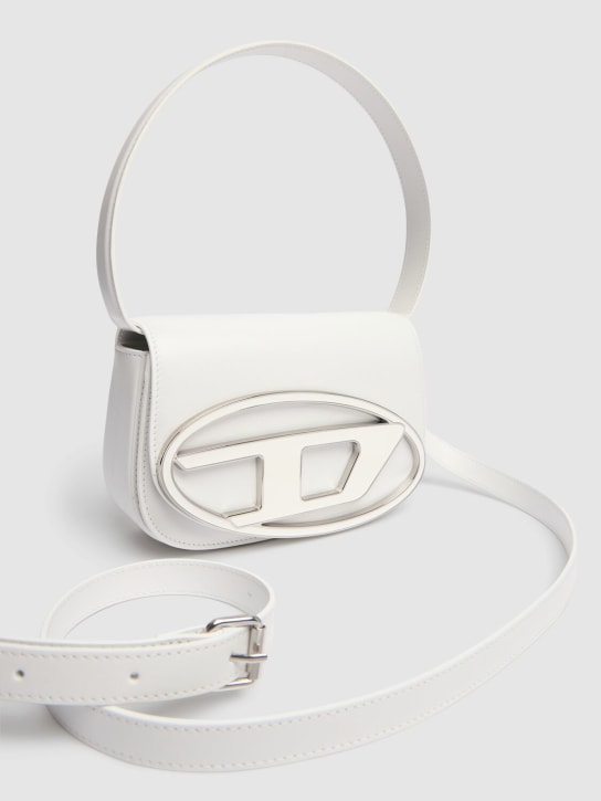 Diesel: 1DR leather shoulder bag - White - women_1 | Luisa Via Roma
