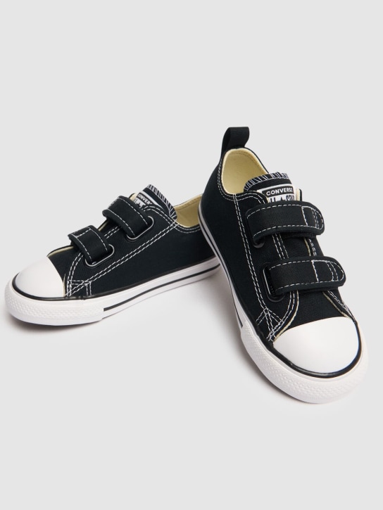 Converse: Chuck Taylor canvas strap sneakers - Black - kids-boys_1 | Luisa Via Roma