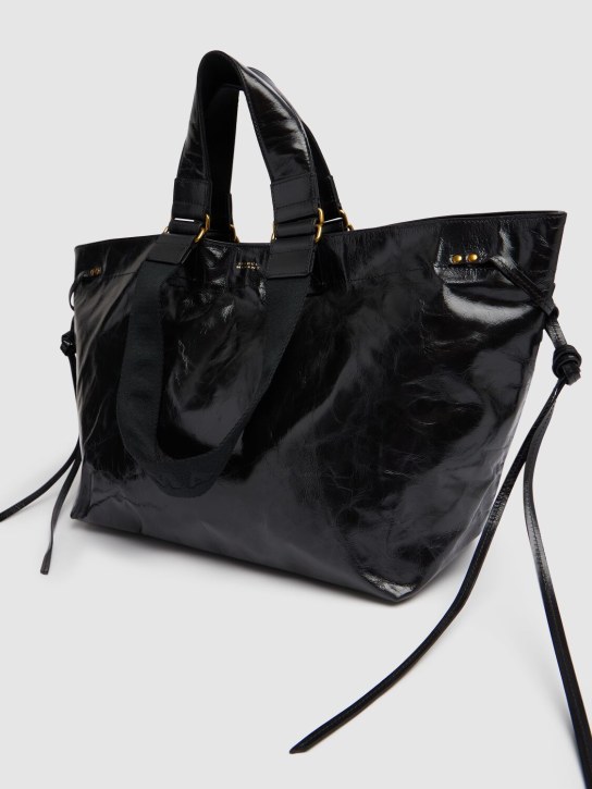 Isabel Marant: Wardy leather tote bag - Black - women_1 | Luisa Via Roma