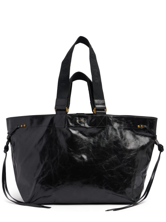 Isabel Marant: Wardy leather tote bag - Black - women_0 | Luisa Via Roma