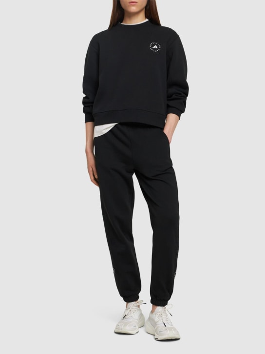 adidas By Stella McCartney: Sportswear sweatshirt - Black - women_1 | Luisa Via Roma