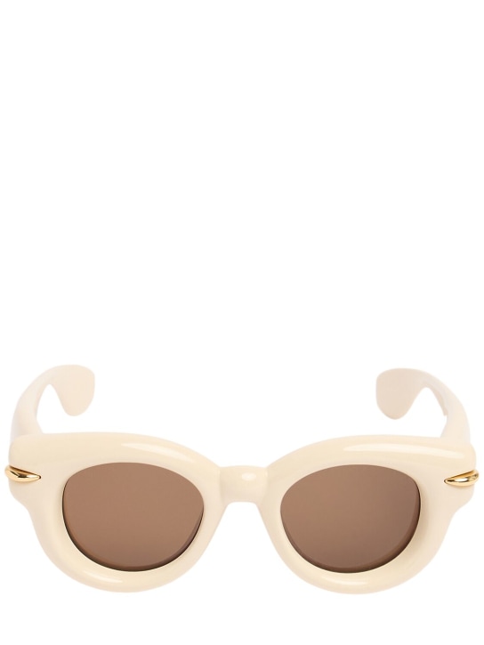 Loewe: Inflated round sunglasses - Cream - women_0 | Luisa Via Roma