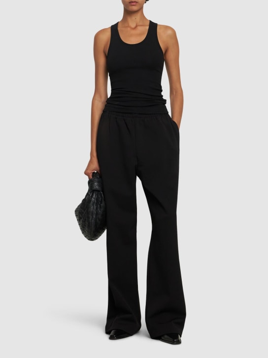 Wardrobe.nyc: Pantalones de viscosa - Negro - women_1 | Luisa Via Roma