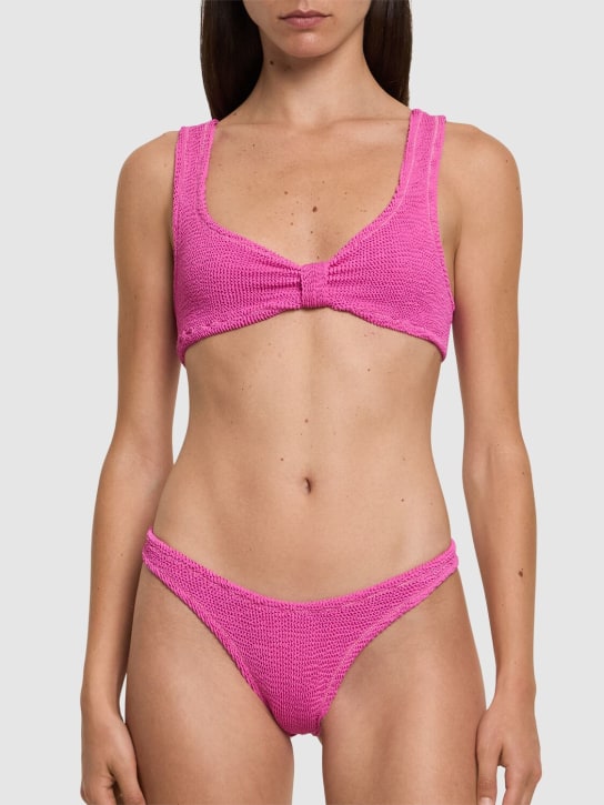 Rotate: Reina Olga Jeanette crinkled bikini - Fuchsia - women_1 | Luisa Via Roma