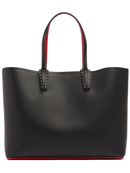 Christian Louboutin: Cabata grained leather tote bag - Black - women_0 | Luisa Via Roma