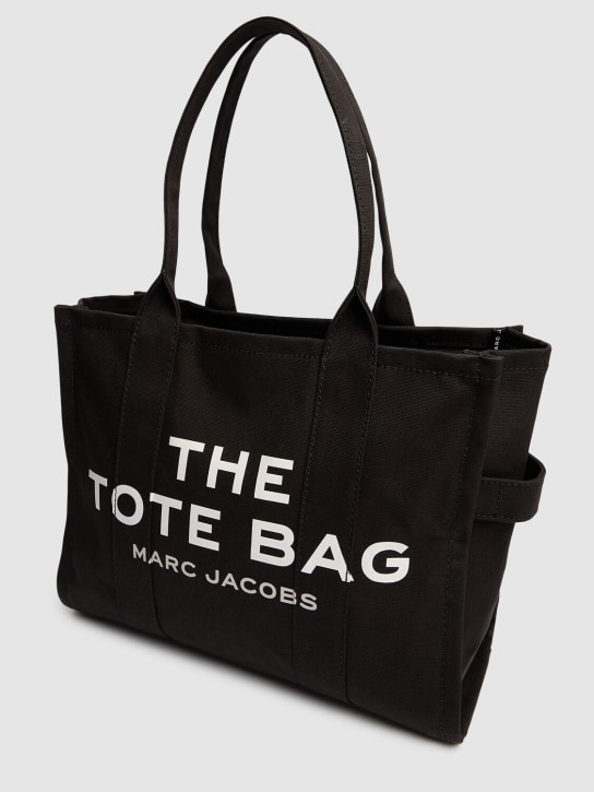 Marc Jacobs: The Large Tote cotton bag - Black - men_1 | Luisa Via Roma