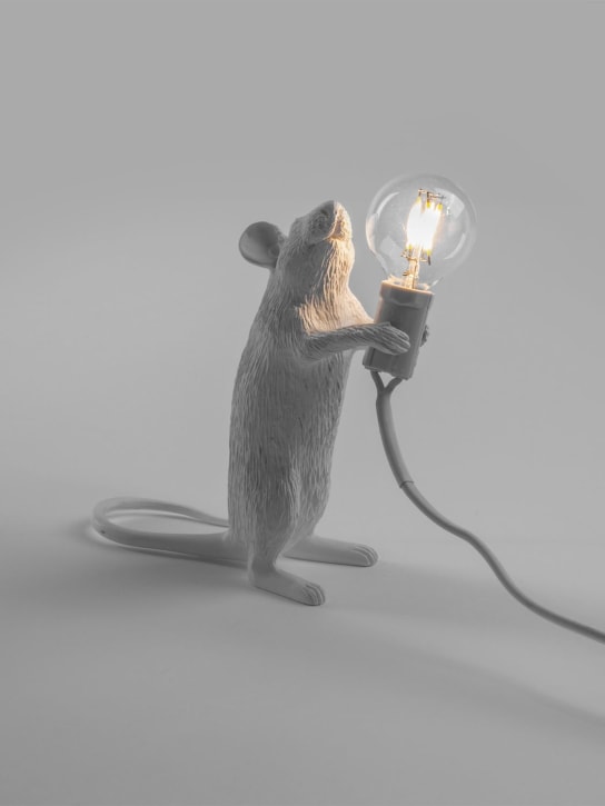 Seletti: Lampe Standing Mouse - Blanc - ecraft_1 | Luisa Via Roma