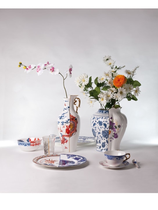Seletti: Hybrid Adelma bone china vase - Multicolor - ecraft_1 | Luisa Via Roma