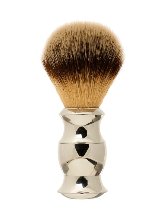 Depot: Aluminum shaving brush - Silver/White - beauty-men_0 | Luisa Via Roma