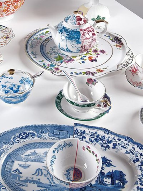 Seletti: Small Hybrid Cloe bone china bowl - Multicolor - ecraft_1 | Luisa Via Roma