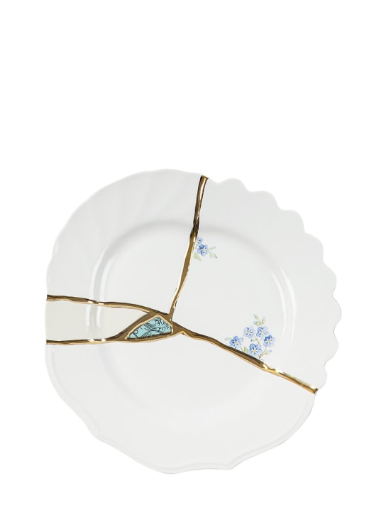 Seletti: Kintsugi porcelain fruit plate - Multicolor - ecraft_0 | Luisa Via Roma