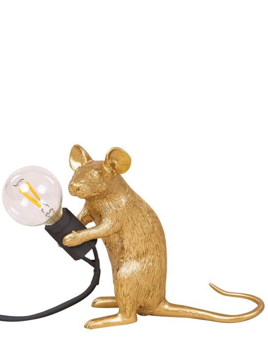 Seletti: Mac Mouse lamp - Gold - ecraft_0 | Luisa Via Roma