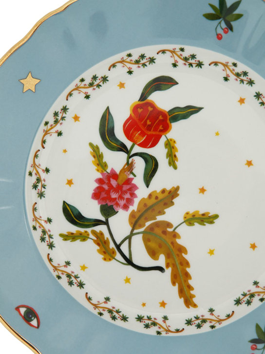 Bitossi Home: Flower dinner plate - Multicolor - ecraft_1 | Luisa Via Roma