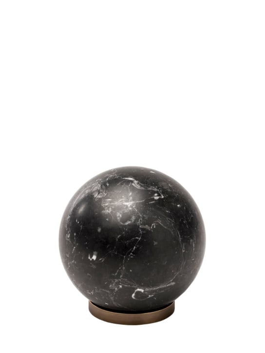 Salvatori: Sphère en marbre Nero Marquinia Gravity - Noir/Or - ecraft_0 | Luisa Via Roma