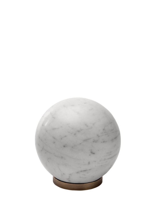 Salvatori: Esfera de mármol blanco de Carrara - Blanco/Oro - ecraft_0 | Luisa Via Roma