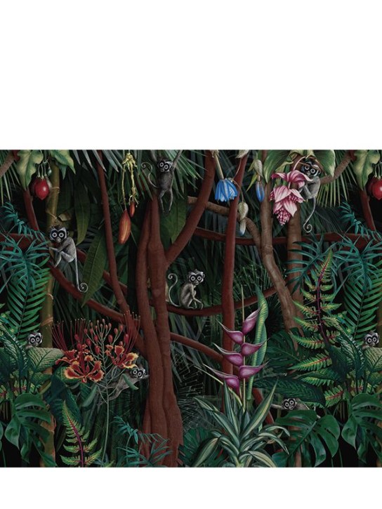 Londonart: Look In The Forest vinyl wallpaper - Multicolor - ecraft_0 | Luisa Via Roma