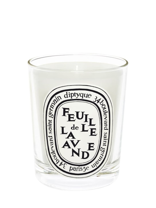 Diptyque: 190g Feuille de Lava scented candle - Transparent - beauty-men_0 | Luisa Via Roma