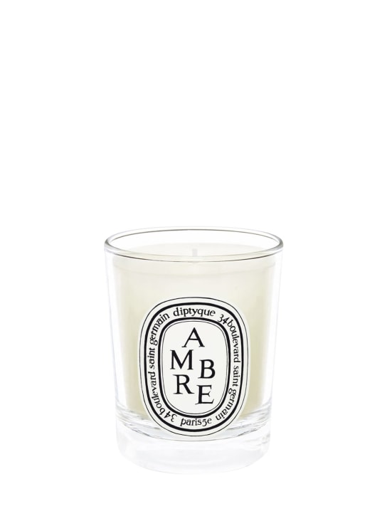 Diptyque: 70gr Ambre scented candle - Transparent - beauty-men_0 | Luisa Via Roma
