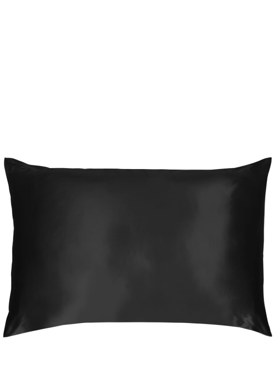 Slip: Queen/standard silk pillowcase - Black - beauty-men_0 | Luisa Via Roma