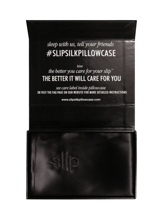 Slip: Queen/standard silk pillowcase - Black - beauty-men_1 | Luisa Via Roma