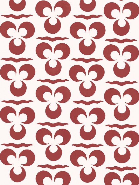 Arjumand's World: Tris bloom warm printed wallpaper - Red/White - ecraft_0 | Luisa Via Roma