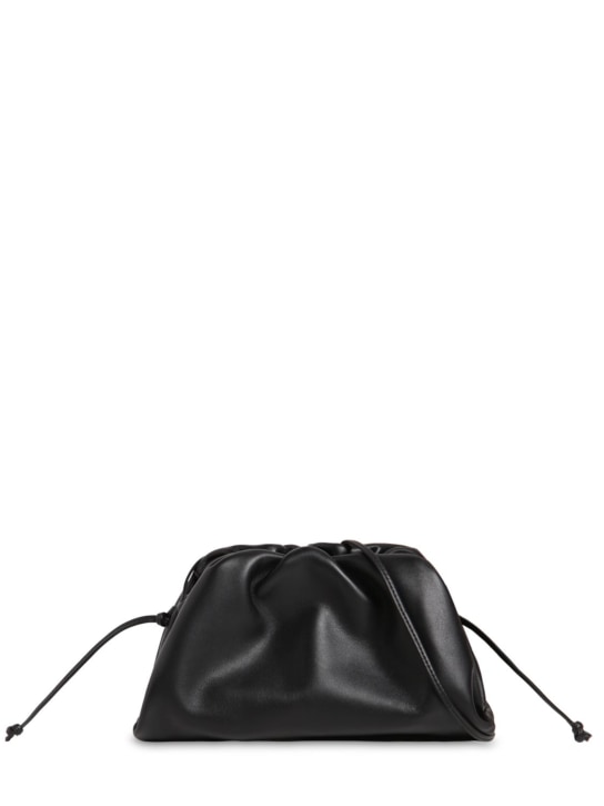 Bottega Veneta: The Mini Pouch smooth leather pouch - Black - women_0 | Luisa Via Roma