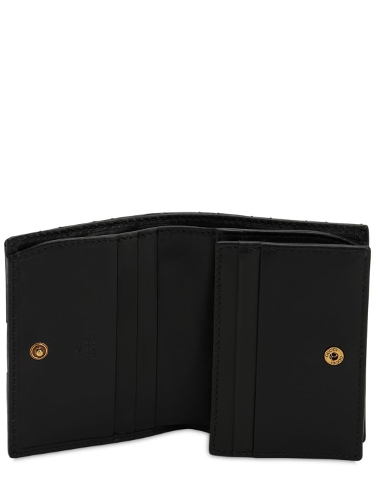 Gucci: GG Marmont leather wallet - Black - women_1 | Luisa Via Roma