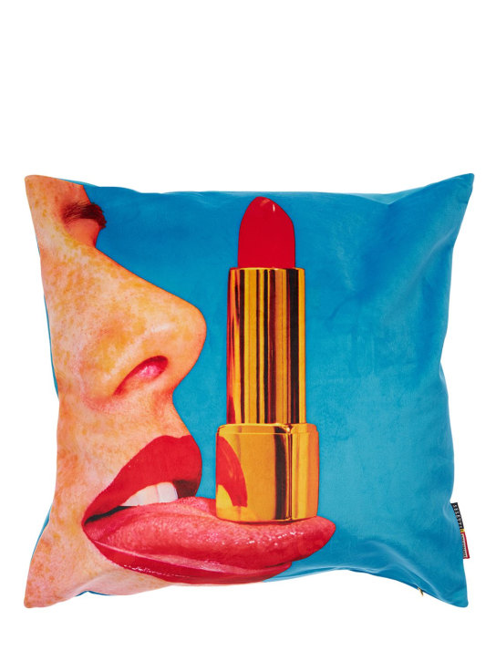 Seletti: Tongue cushion - Multicolor - ecraft_0 | Luisa Via Roma
