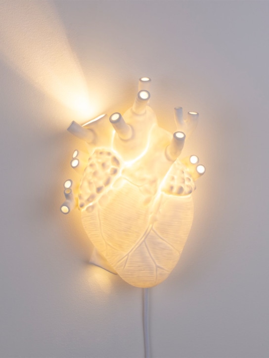 Seletti: Heart porcelain lamp - White - ecraft_1 | Luisa Via Roma