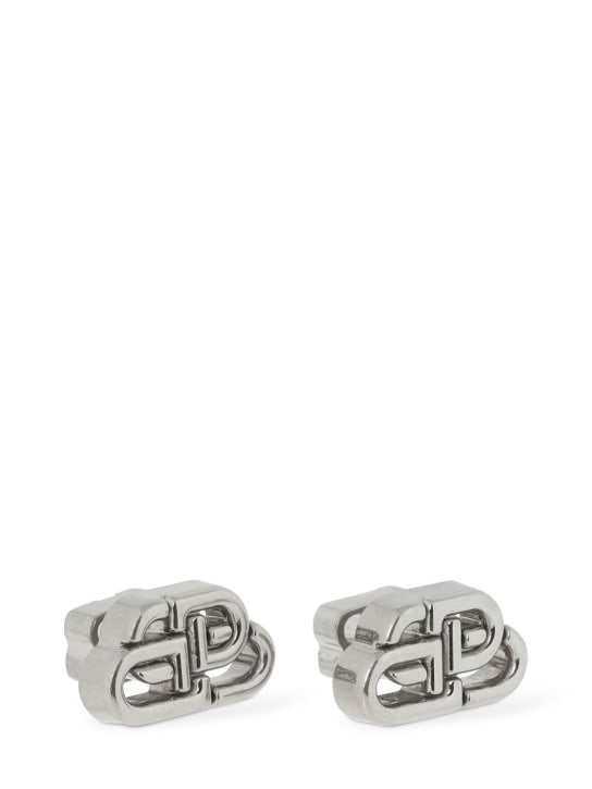 Balenciaga: BB XS Mini logo stud earrings - women_1 | Luisa Via Roma