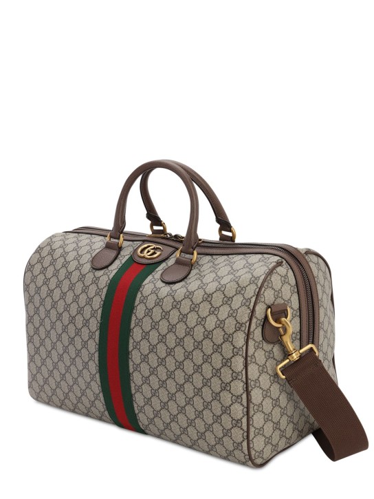Gucci: The Gucci Savoy medium travel duffle bag - Beige - men_1 | Luisa Via Roma