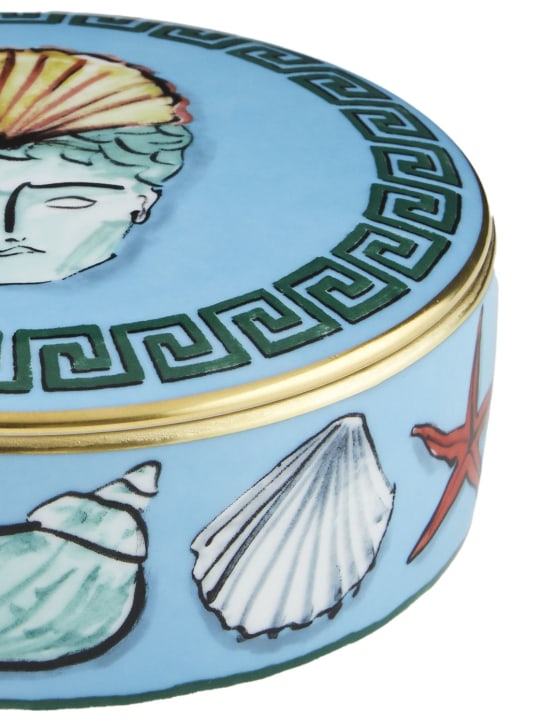 Ginori 1735: Boîte ronde en porcelaine Nettuno 13 cm - Bleu/Multicolore - ecraft_1 | Luisa Via Roma