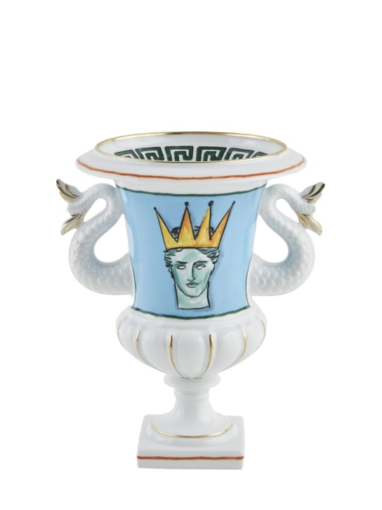 Ginori 1735: Vase en porcelaine Nettuno Mermaid Tails - Multicolore/Vert - ecraft_0 | Luisa Via Roma