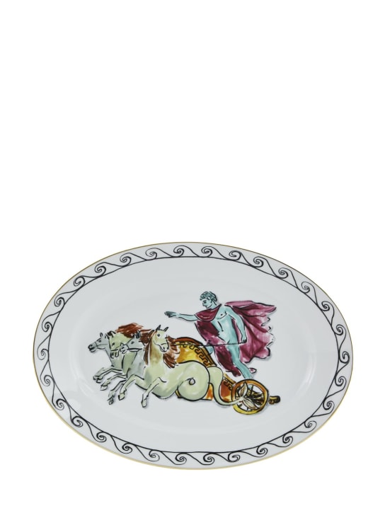Ginori 1735: 34cm Nettuno oval porcelain platter - White - ecraft_0 | Luisa Via Roma