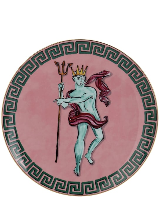 Ginori 1735: 33cm Nettuno porcelain plate - Pink - ecraft_0 | Luisa Via Roma
