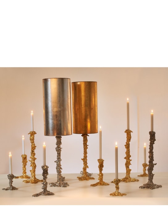 Polspotten: Large Drip candle holder - Gold - ecraft_1 | Luisa Via Roma