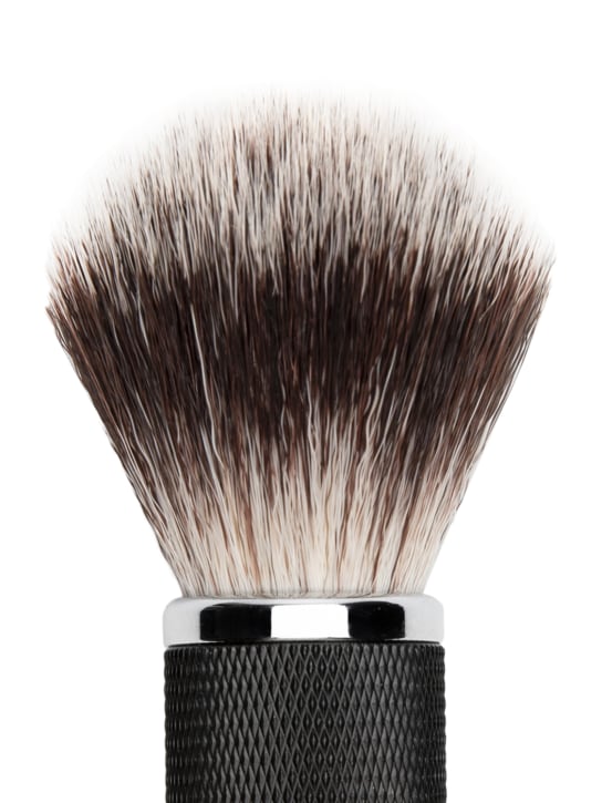 Depot: 733 Vintage black & silver shaving brush - Black - beauty-men_1 | Luisa Via Roma