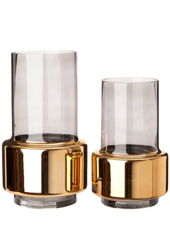 Polspotten: Vase moyen Lobby Smoke Gold - Transparent - ecraft_1 | Luisa Via Roma