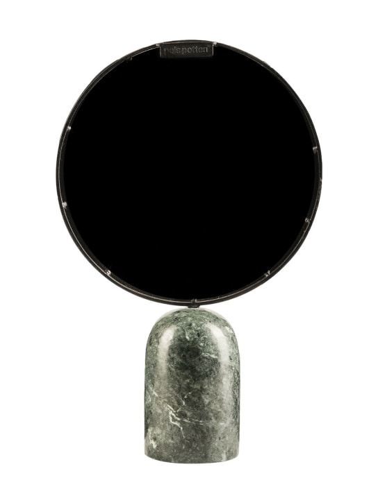 Polspotten: Round mirror w/ green marble - Green - ecraft_1 | Luisa Via Roma