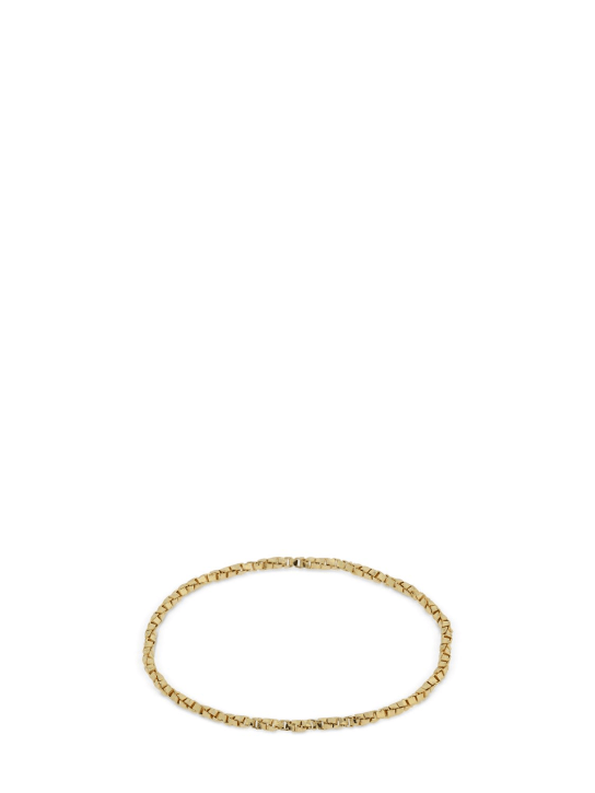 Lil Milan: 18kt Gold Lightly flexible chain ring - Gold - women_0 | Luisa Via Roma